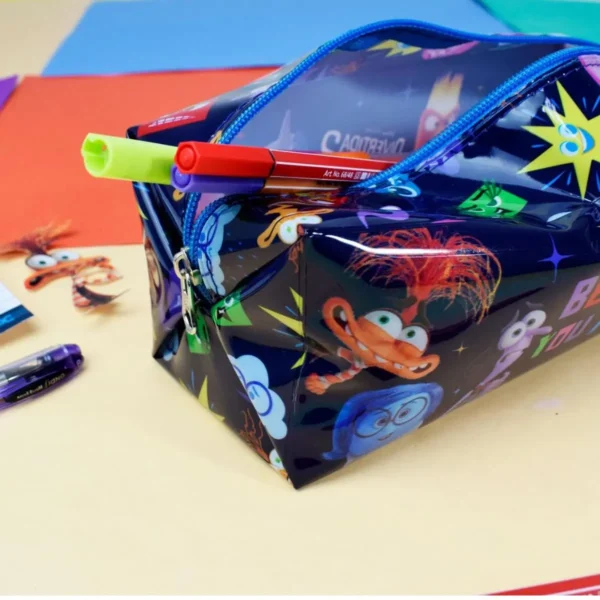 Estojo Escolar Grande Necessaire Divertidamente 2 Disney - Imagem 2
