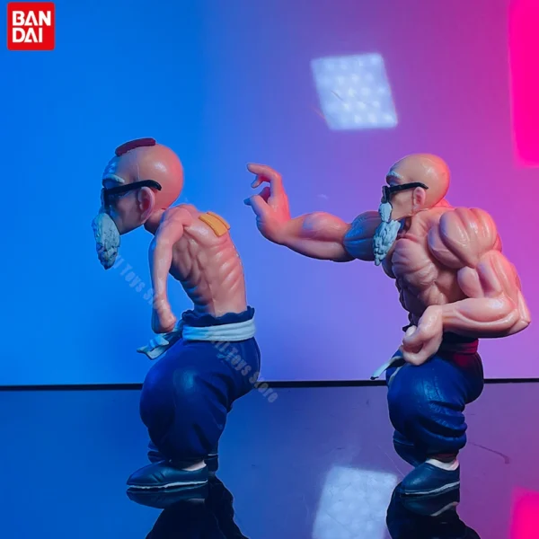 Novo anime dragon ball figura mestre roshi figura de ação forma de fortalecimento muscular brinquedos presentes pvc modelo ornamento colecionável - Imagem 3