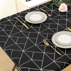 Kitinjoy retângulo capa de mesa 30x72 polegada elástica à prova de água