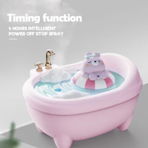 Coelho dos desenhos animados umidificador de ar ultra sônico iluminação colorida 340ml usb mini difusor aromaterapia
