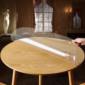 Protetor de toalha de mesa de pvc transparente, à prova d'água e à prova de óleo