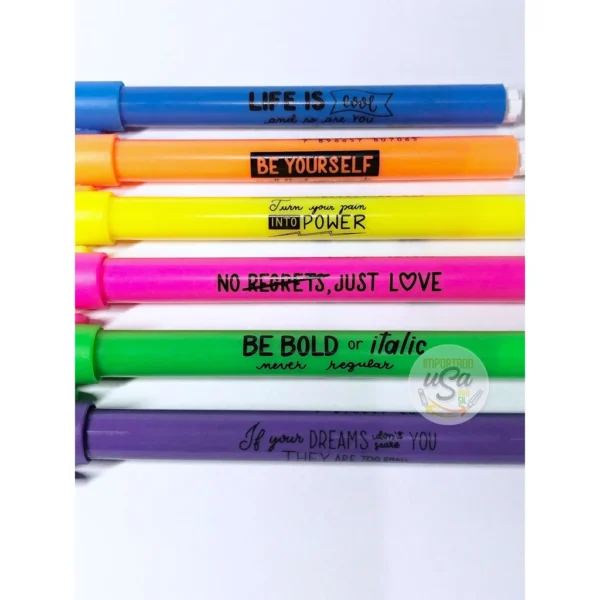 Caneta Marca Texto Pastel ou Neon 6 unidades Newpen - Imagem 6