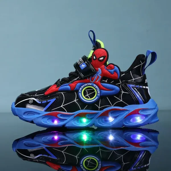 Disney meninos sapatos luzes led dos desenhos animados - Imagem 5