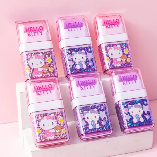 2 pçs/set de Olá Kitty Kulomi Rolo Borracha Anime - Imagem 3