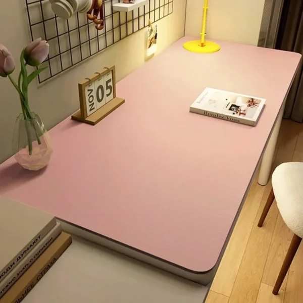 Toalha de mesa de couro para casa, fácil limpeza, protetor de mesa, à prova d'água - Imagem 2