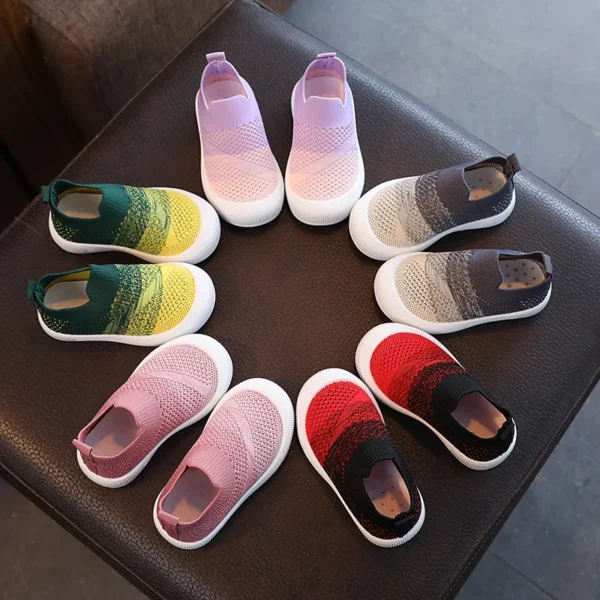 sapatos primavera outono crianças tênis macio respirável - Imagem 4