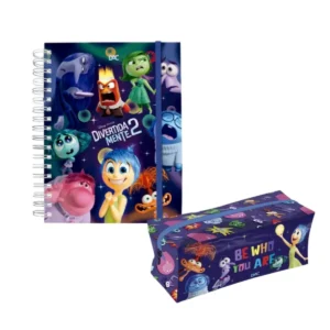 Kit Material Escolar Divertidamente DAC Disney Estojo Grande
