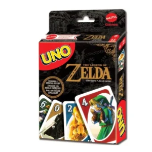 Mattel Games UNO The Legend of Zelda Jogo de cartas para a noite familiar com gráficos da Lenda de Zelda e regra especial