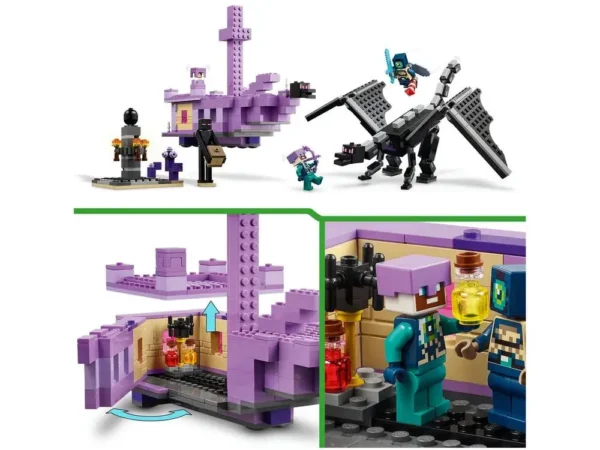 LEGO Minecraft O Dragão Ender e Navio do End - Imagem 6