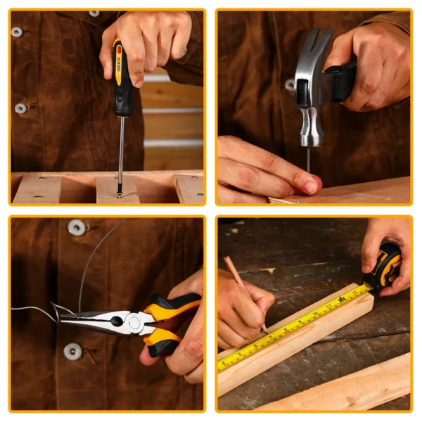 Kits combinados de ferramentas elétricas DEKO DKMT126 com furadeira sem fio de 8V, kits de ferramentas manuais DIY domésticas, mandril sem chave de 10MM 3/8 '' - Imagem 6
