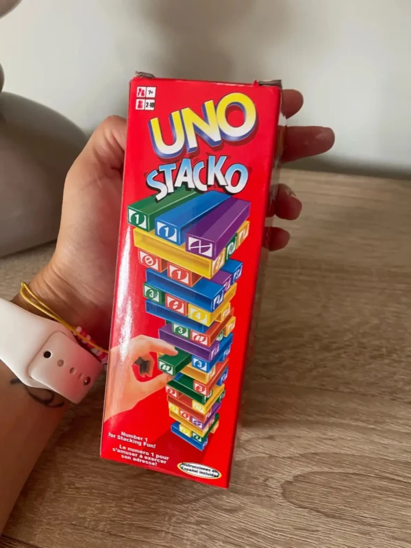 Uno stacko cartas jogos de tabuleiro entretenimento familiar - Imagem 4