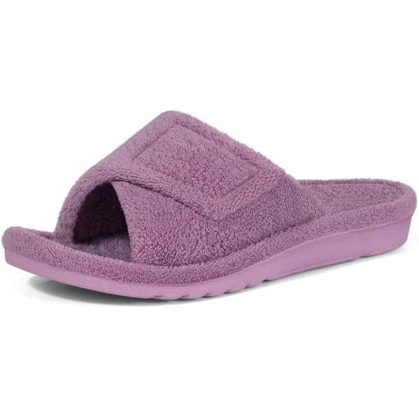 Comwarm chinelos femininos de pele ajustável - Imagem 9