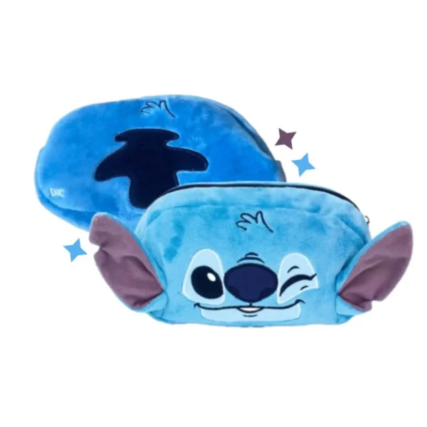 Estojo Fluffy Pelúcia Stitch DAC Grande Disney com Zíper - Imagem 5