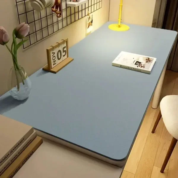 Toalha de mesa de couro para casa, fácil limpeza, protetor de mesa, à prova d'água - Imagem 6