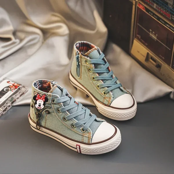Disney mickey mouse lona sapatos casuais crianças meninos - Imagem 2