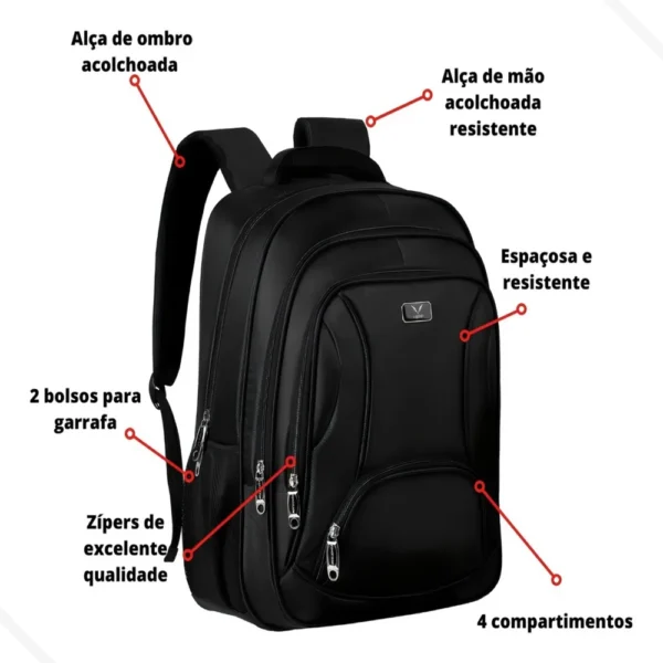 Mochila Reforçada Multifuncional Grande - Imagem 3