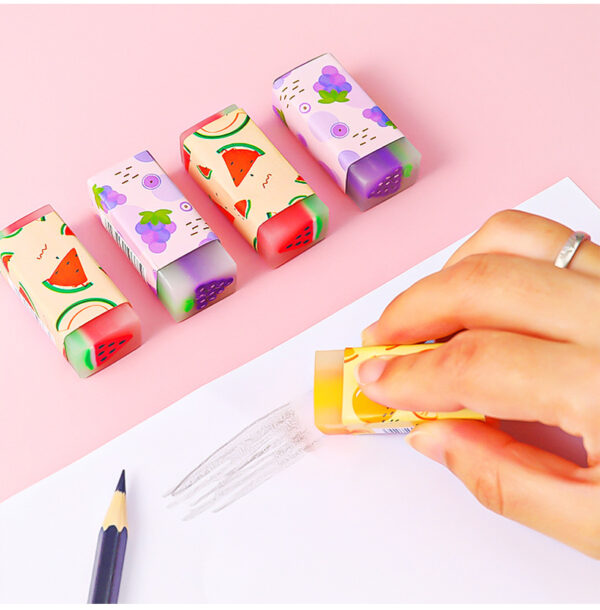 3 pçs/lote dos desenhos animados criativo fruta borracha - Imagem 12