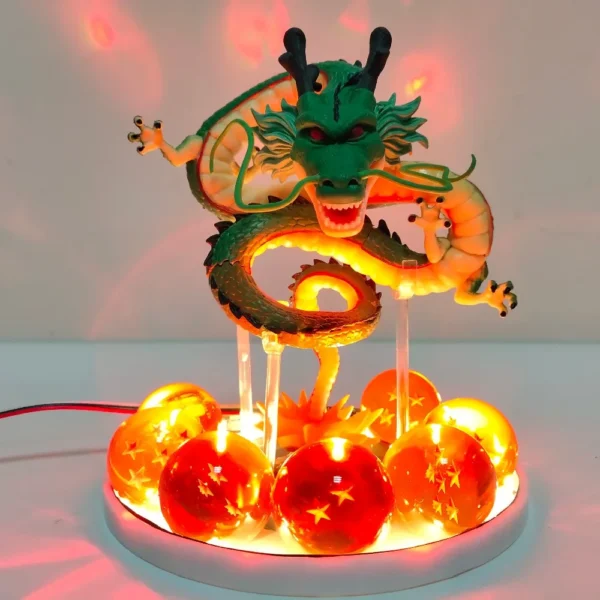 Dragon ball z shenron anime figuras de ação super saiyan brinquedos bolas de cristal controle remoto shenlong pvc dbz crianças presente coleção