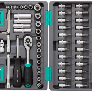 Kit Ferramentas Stels 57 Peças 14101 com Catraca
