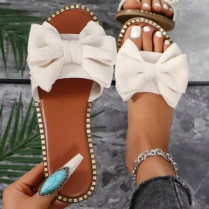 Sandálias femininas arco doce sapatos de verão