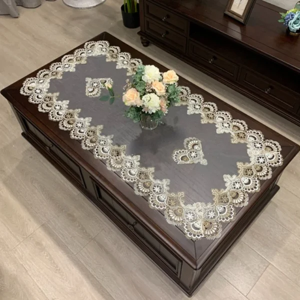 Toalha de mesa retangular europeia bordada - Imagem 2