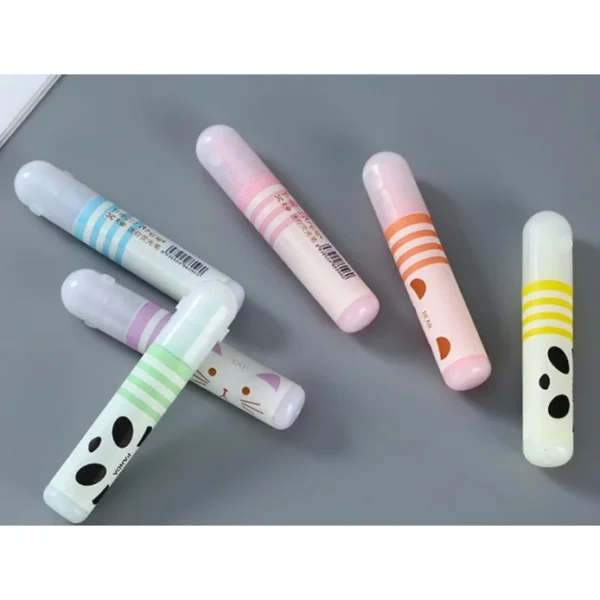Kawaii, Mini Marca Texto neon, Bichinhos, Pack com 6 cores - Imagem 6