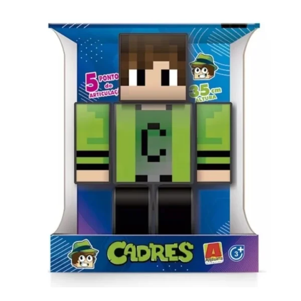Boneco Cadres 35 cm Grande Youtuber Gamer Skin Streamer Algazarra 3.03.1325 - Imagem 5