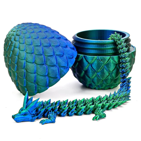3d impresso dragão rotativo conectado dragão de cristal ocidental - Imagem 10