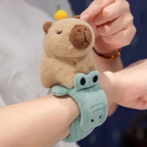 Adorável animal tapa snap envoltório pulseira capivara