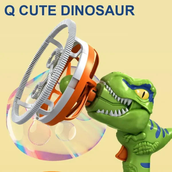 2 em 1 dinossauro bolha de sabão elétrica bolha arma - Imagem 5