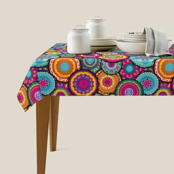 Folhas havaianas tropicais turquesa padrão de folhas toalhas de mesa verão lavável - Imagem 8