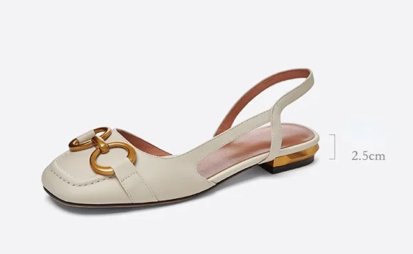 Sandálias femininas retrô moda sapatos de salto baixo estilingue camurça - Imagem 8