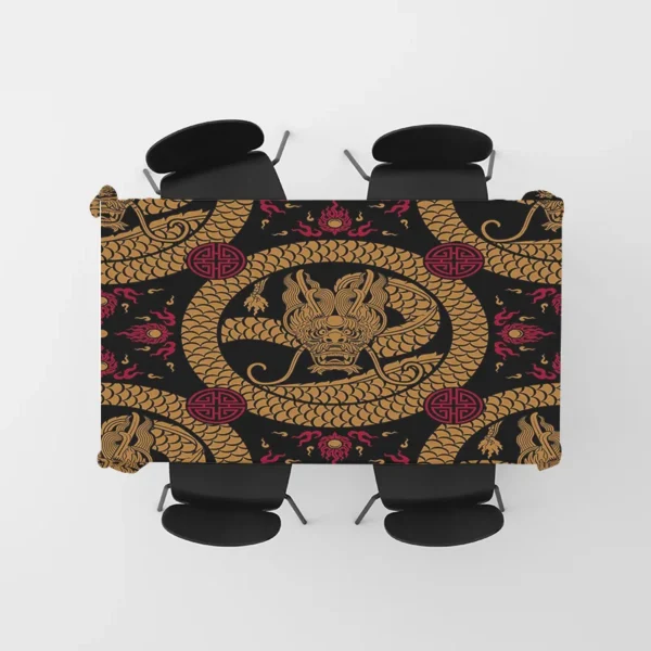 Toalha de mesa com estampa de peixe dourado - Imagem 5