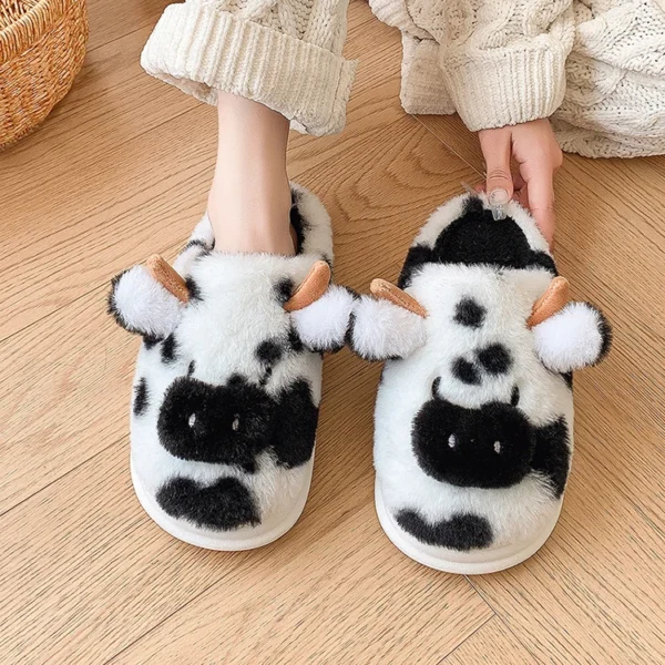 chinelos macios, desenhos animados vaca designer - Imagem 10