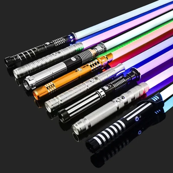 Sabre de luz de metal rgb espada laser