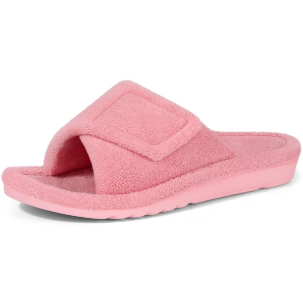 Comwarm chinelos femininos de pele ajustável - Imagem 8