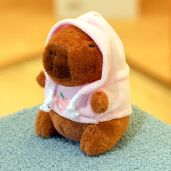 Bonito capivara brinquedo de pelúcia com capuz - Imagem 2