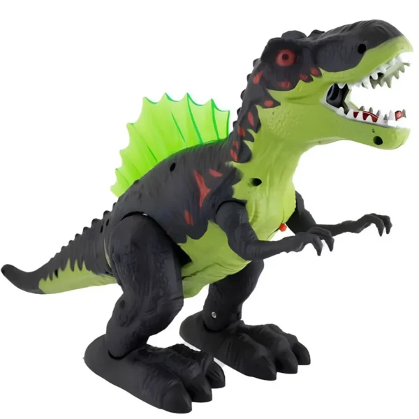Brinquedo Dinossauro Rex Com Luzes Led Som Anda Solta Vapor - Imagem 2