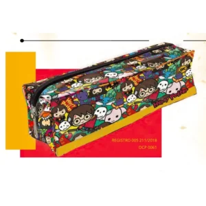Estojo de lápis escolar Bruxo Personagem DAC em PVC cristal