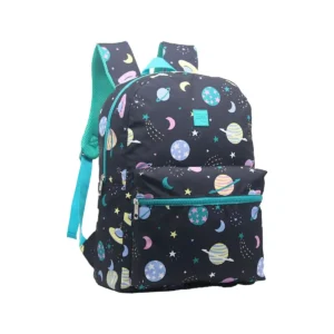 Mochila Escolar Juvenil Colegial Fundamental Médio Planetas Unissex Passeio Colorida Resistente
