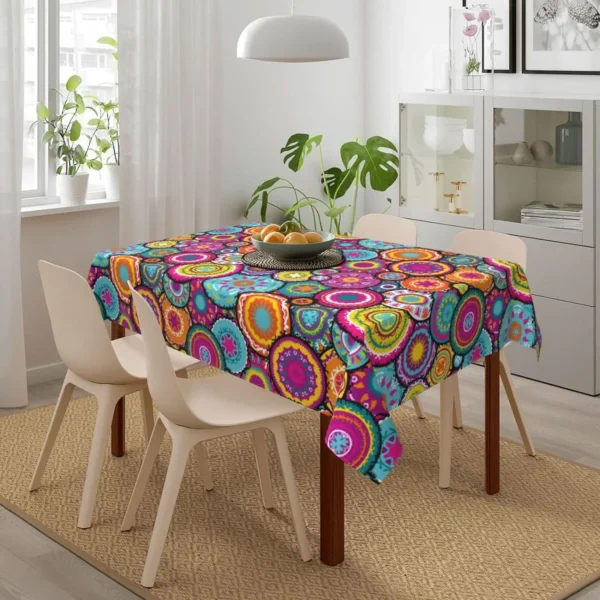 Folhas havaianas tropicais turquesa padrão de folhas toalhas de mesa verão lavável - Imagem 5