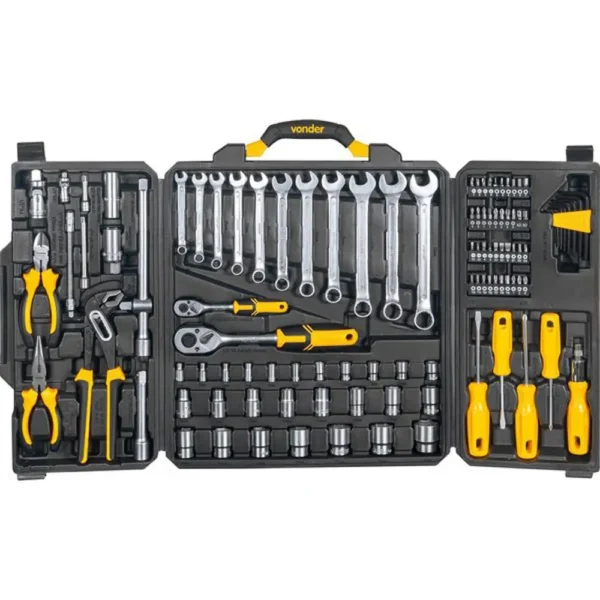 Kit de Ferramentas com 110 Peças Cromo Vanadium VONDER - Imagem 2