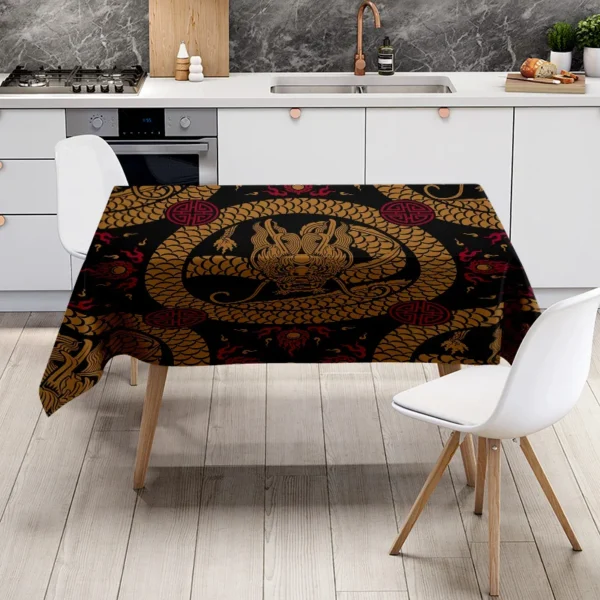 Toalha de mesa com estampa de peixe dourado - Imagem 6