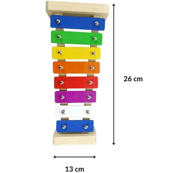 Xilofone Infantil Shiny Toys 8 Tons Colorido - Imagem 5
