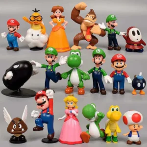 6-18 pçs/set Super Mario Bros PVC Action Figure