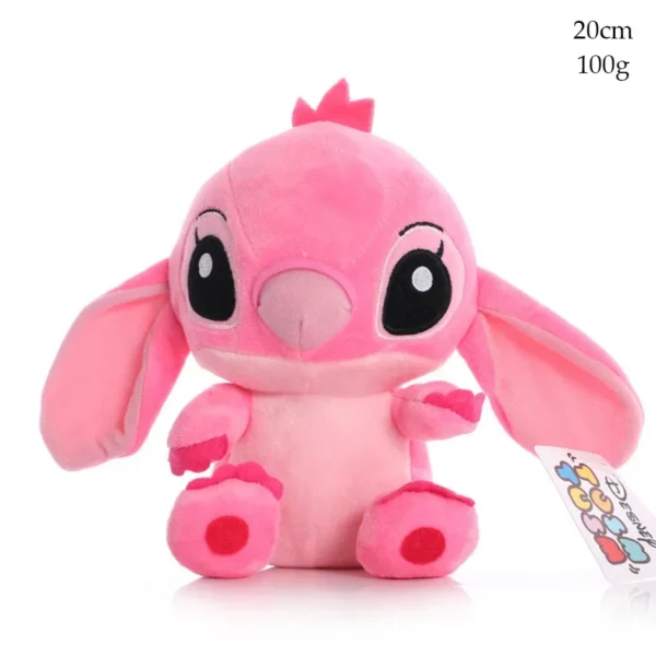 Disney dos desenhos animados azul rosa ponto bonecas de pelúcia anime brinquedos lilo e ponto 20cm stich brinquedos de pelúcia presentes de natal para crianças - Imagem 4