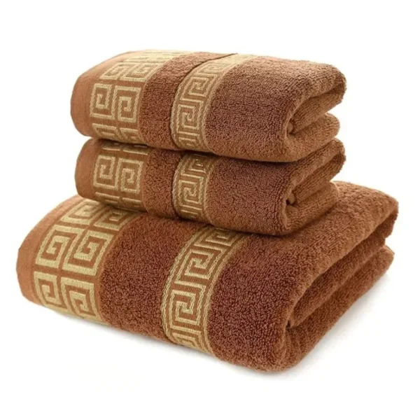 Toalha de banho verde de bambu 100% fibra de bambu bordada - Imagem 11