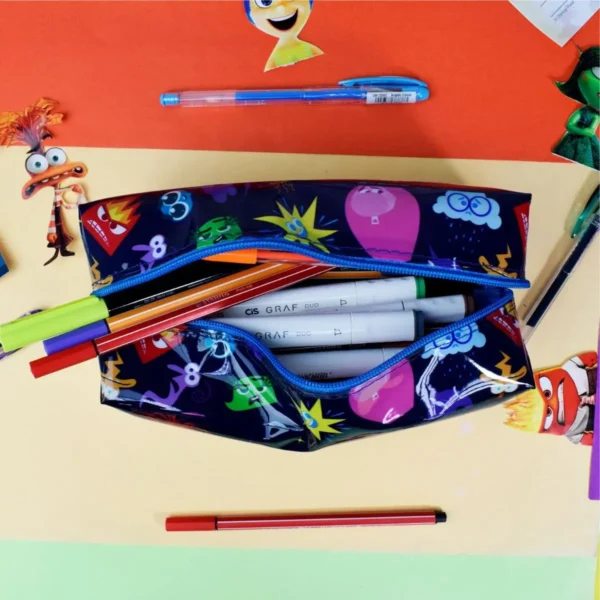 Estojo Escolar Grande Necessaire Divertidamente 2 Disney - Imagem 4