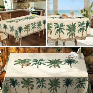 1pc toalha de mesa de palmeira tropical
