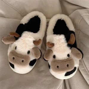 Novo inverno unisex dos desenhos animados vaca quente